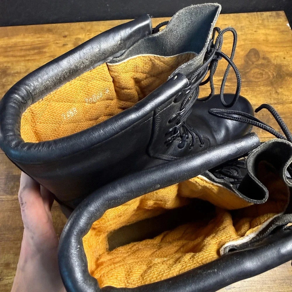US Military ICWB Gore-Tex Black‎ Leather Insulated Combat Boots Mens 7.5R